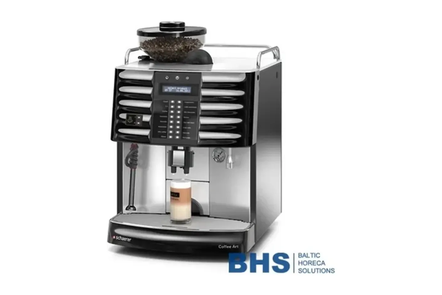 SCHAERER Coffee Art kafijas automāts, skats no priekšas